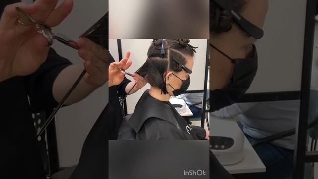 Как подстричь градуированное каре 1
