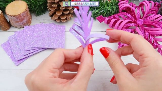 TUTORIAL: HOW TO MAKE HOMEMADE CHRISTMAS ORNAMENTS - EASY DIY AND CRAFTS TO XMAS DECOR - Isa's Worl