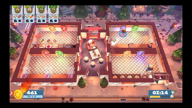 Overcooked 2 - Campfire Cook Off - Level Kevin 1 - Single Player - 1173