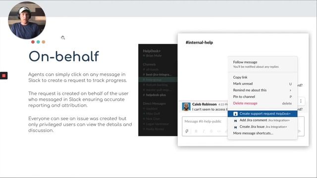 HelpDesk+ Slack first support for Jira Service Desk Overview