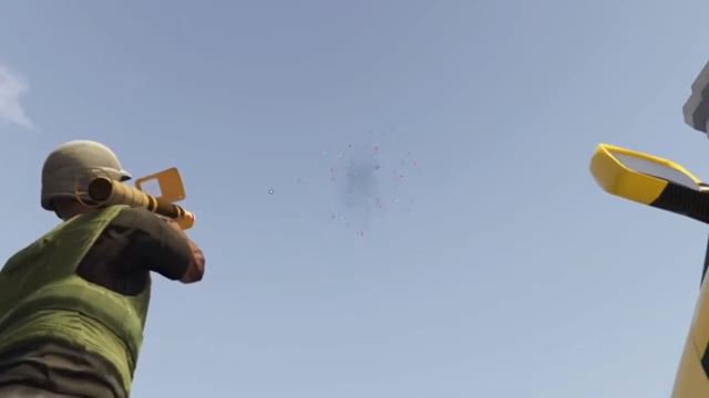 When you launch a salute in GTA 5 ONLINE