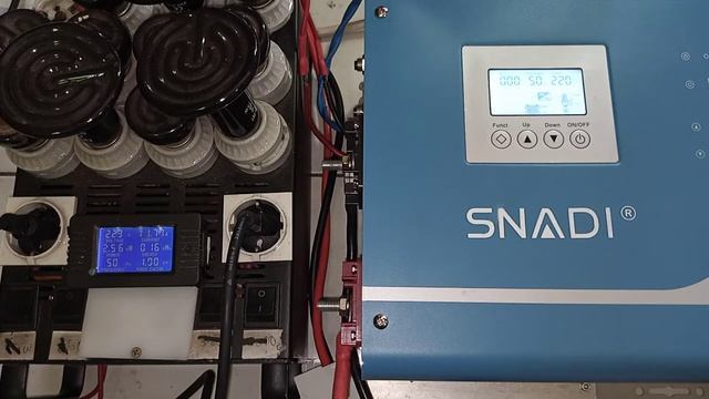 2384623104 test beban SNADI 6000W 48vdc Pure sine wave inverter power 6000 watt