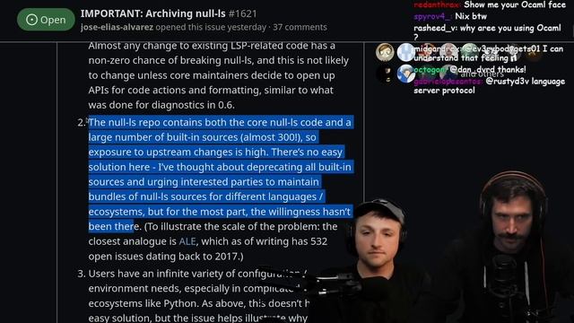 Null-ls IS BEING ARCHIVED | Prime Reacts