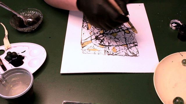 Онлайн мастер-класс «Необычные техники рисования: раскатка»