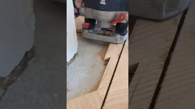 Woodenfloor tile skill worker installation
