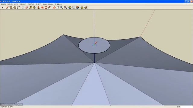 sketchup auto-fold umbrella