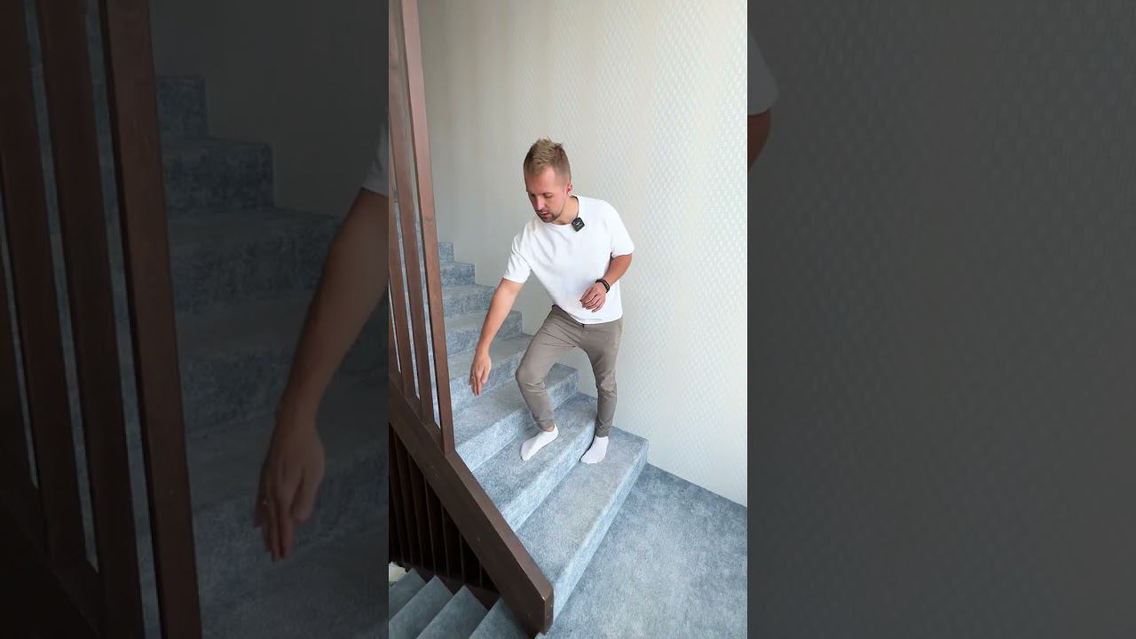 Отделка железобетонной лестницы ковролином