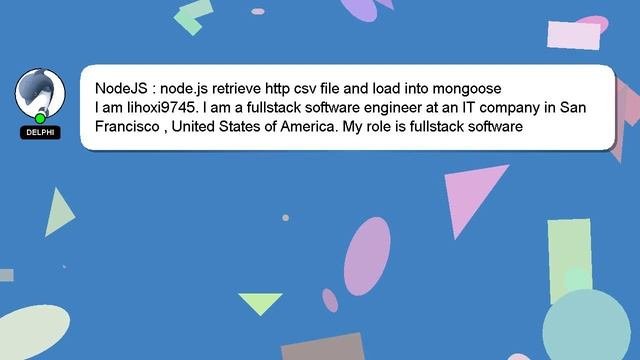 NodeJS : node.js retrieve http csv file and load into mongoose