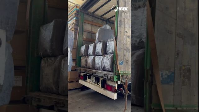 Отгрузка регенерированного РВ волокна в г. Новосибирск