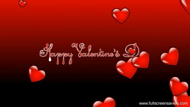 Flying Hearts Screensaver - Free Valentines Screensaver for Windows
