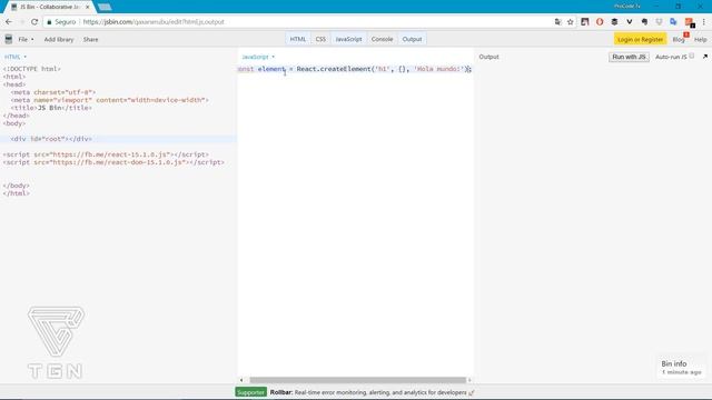 Curso de React Js - Hola Mundo en React
