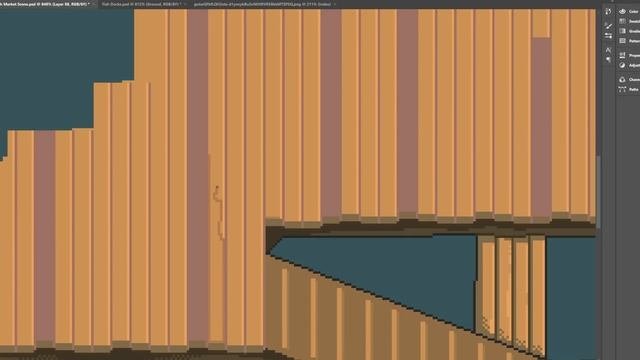 Cozy Fish Market - Pixel Art Timelapse with Lofi Beats