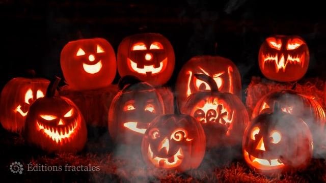 Halloween background ambiance Horror Nights Jack-o-lanterns