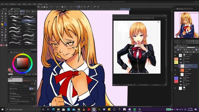 Erina Nakiri (Shokugeki no Soma) time-lapse [CSP]
