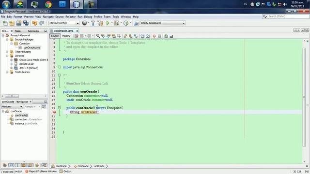 CREAR UNA APLICACION CON ORACLE Y Java  NETBEANS  PARTE 2