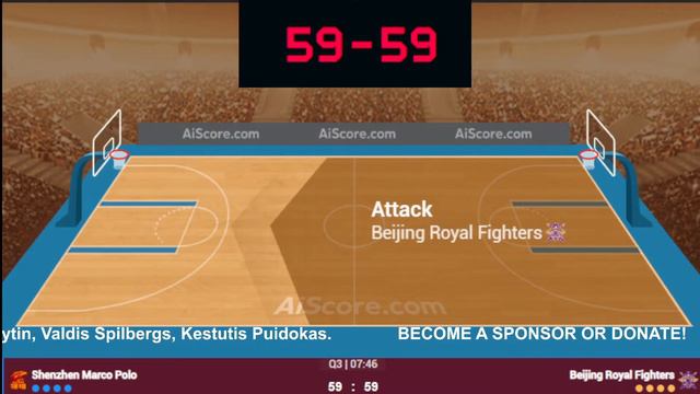 🔴 Live: Shenzhen vs Beijing Royal Fighters | Live Play By Play Scoreboard