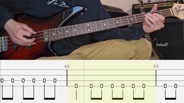 GREEN DAY - 86 - Bass Cover with Bass Tabs