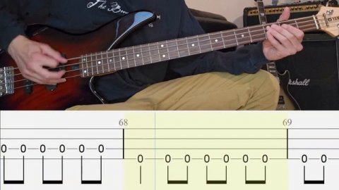 GREEN DAY - 86 - Bass Cover with Bass Tabs