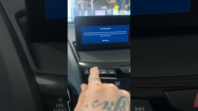 How to set the radio code on a 2021 Acura RDX