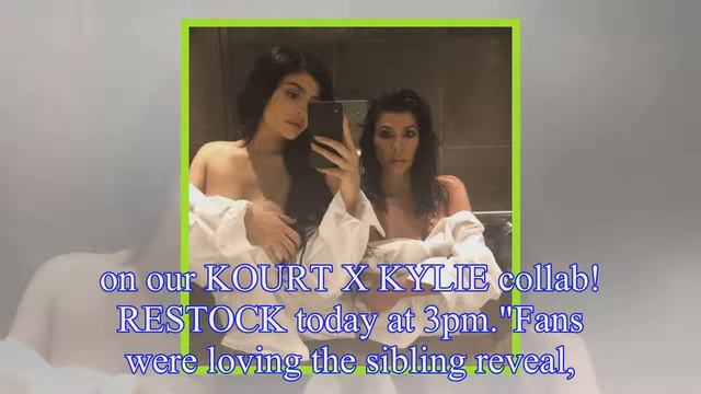 Kylie and Kourtney pose -to- for sizzling sister strip-down