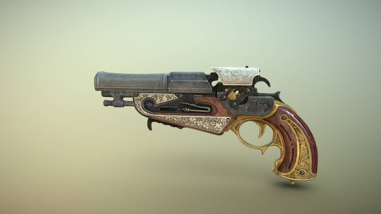 Hero Revolver Gun в 3D от gokulpanchal