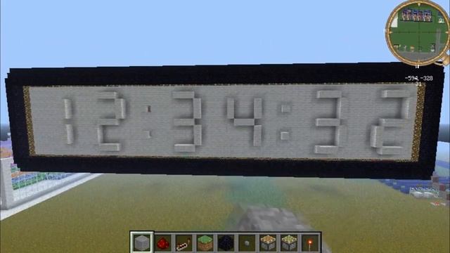 Fully Working Real Time Clock in Vanilla Minecraft 1.7.5 - No Mods!
