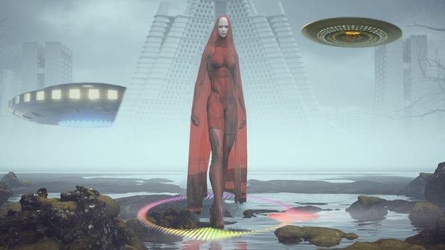 Woman Walks Through 'invisible' 8-foot-tall ET [#5]