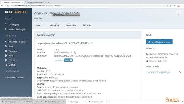 25   Run and Upgrade Application with Chef Habitat Supervisor
