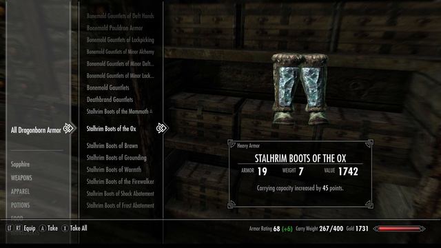 Stalhrim Boots of the Ox (Heavy Armor)