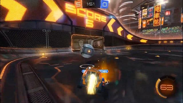 Rocket League 1V1 with a noob.