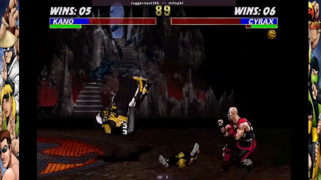 Juggernaut366 vs Milopkl Ultimate Mortal Kombat 3 Plus (Hack, Beta 1)