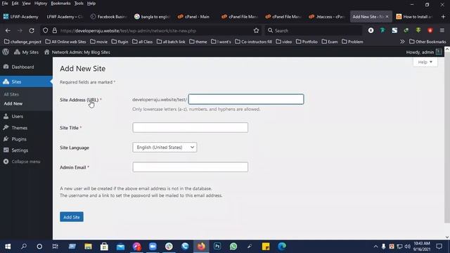 How to Install and Setup WordPress Multisite Network