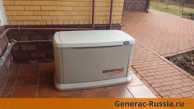 Пример монтажа и работы Generac 20 КВа