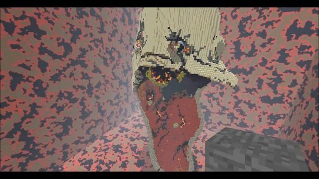 Amnesia Monster Head in MineCraft