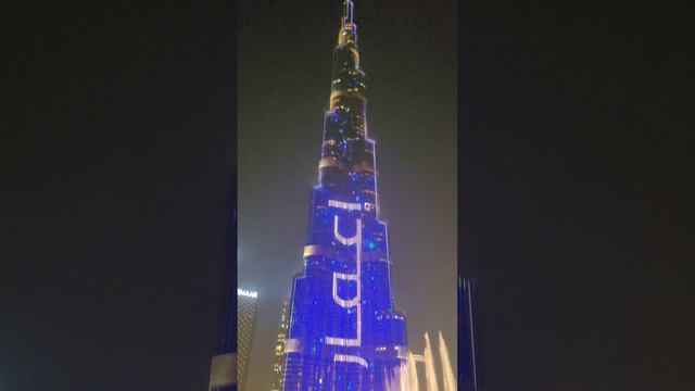 Дубайская ночь 🌃 ОАЭ 🇦🇪 #путешествие #дубай #оаэ