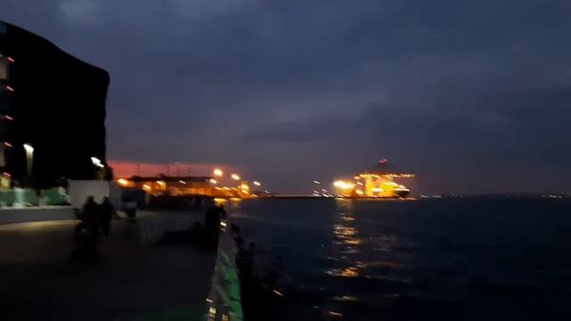 Вечернее море.  Видео Игорь Ерошкин