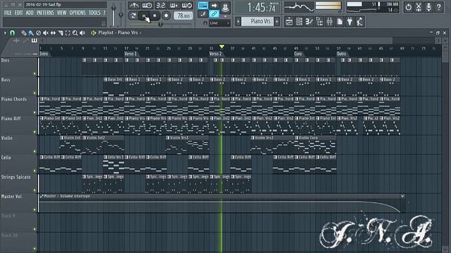 Balada Instrumental Feb 16 (Piano, Cuerdas, Violines) / FL Studio 12