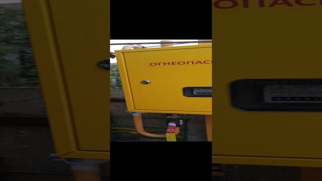 Работа газового котла уличного размещения