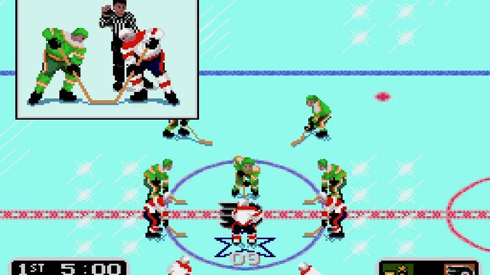 TAS, (Genesis) NHL Hockey - in 00m 07.98s by alexheights1