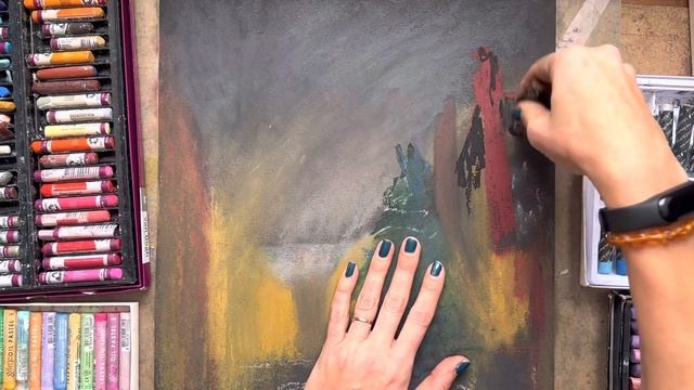 Европейское рождество. Рисуем  Фуггерай масляной пастелью