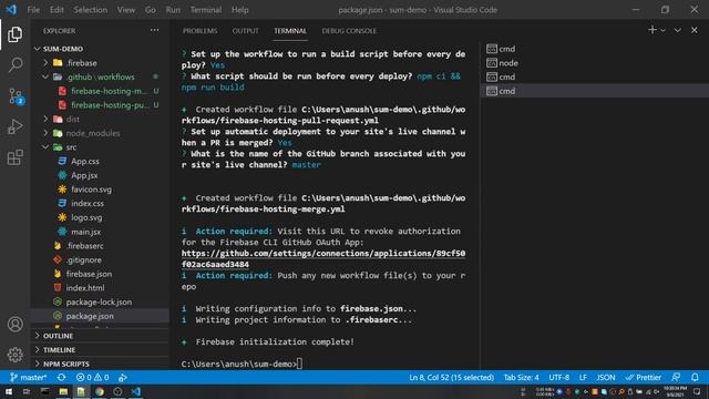 Firebase auto-deploy using GitHub Actions | 5 minutes