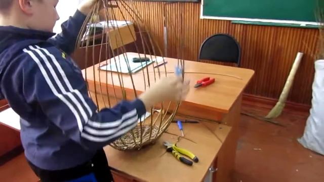 Занятие по лозоплетению 3.