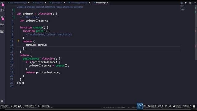Singelton pattern in Javascript   Design Pattern 74