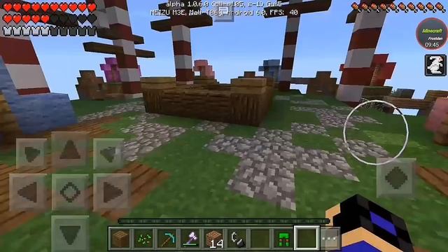 Скайварс на сервере hinex в майнкрафт пе 1.0.6