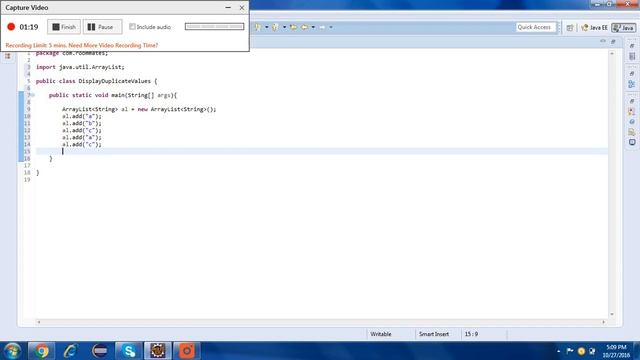 Print Duplicate values using ArrayList in Java