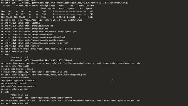 Velero in Kubernetes