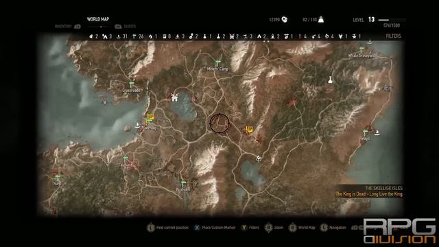 Witcher 3: The Wild Hunt - LESSER RUNESTONE (Blank) DIAGRAM LOCATION