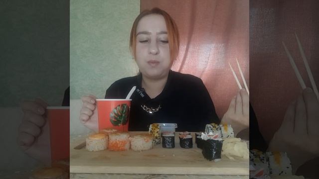ASMR MUKBANG I Суши и роллы,суп Том Ян с креветками и грибами