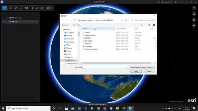 ArcGIS Earth and excel data to shape file