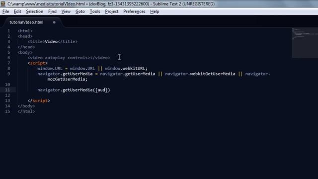 Acceder a la cámara y el micrófono con HTML5